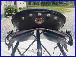 Beautiful and almost brand new Black and Dark Brown DP El Campo Saddle Beautiful and almost brand new Black and Dark Brown DP El Campo Saddle