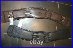Black 32 Ergonomic Elbow Dressage Girth Heritage 100% English Made/leather