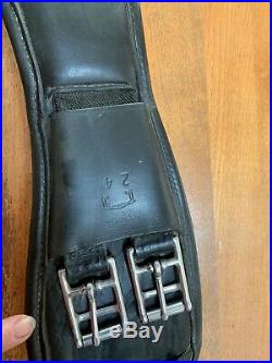 Black Leather Albion Dressage Girth 24 For Saddle