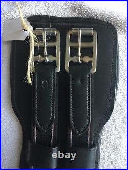Black Leather Dreaaage Girth 28 New WO Tag