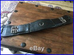 Black Leather Dressage Girth Size 22 Fair fax Design By Saddle Company