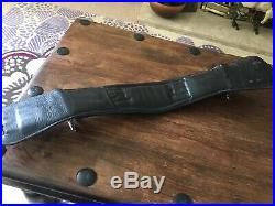 Black Leather Dressage Girth Size 22 Fair fax Design By Saddle Company