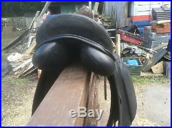 Black Saddle Company Dressage Saddle 16.5 wide with extra girth straps