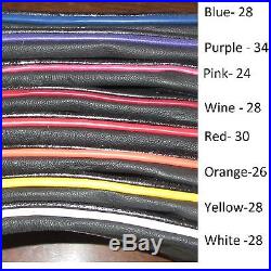 Black leather contour Dressage Girth- color piping many colors