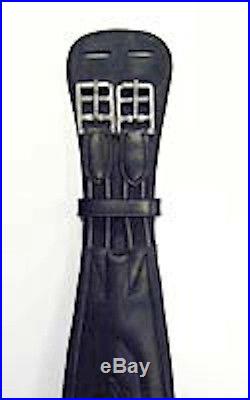 Bobby's Leather Contour Dressage Girth-Black-30