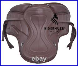 Brown Leather Softy Treeless English Horse Saddle & tack