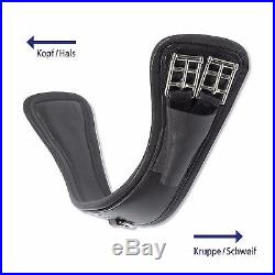 Busse Soft Padded Anatomical Leather Dressage Girth Curved for Elbow Freedom