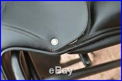 Butet Dressage Saddle 3 D 17.5 (Deep Seat) SFD 773 10 Black Close Contact