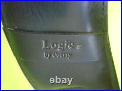 COUNTY Logic 22 HIGH Quality Anatomical Padded BLACK Leather Dressage Girth