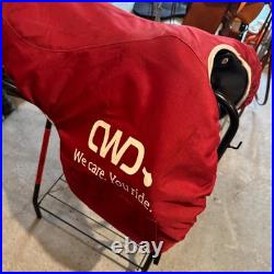 CWD Dressage Saddle, great condition, little use, cover and leathers, 17.5