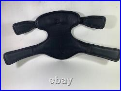 Childeric Short Girth Balance Stay Put 60 cm 24 in Black Leather Elastic H