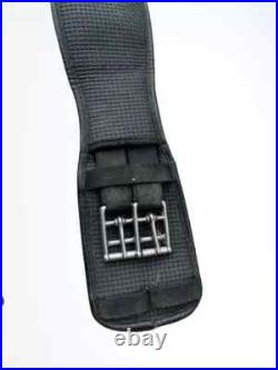 Comfortable Dressage Girth Elasticated Both Ends Black Comfortable Dressage Girth Elasticated Both Ends Black