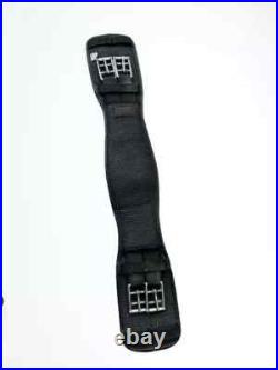 Comfortable Dressage Girth Elasticated Both Ends Black Comfortable Dressage Girth Elasticated Both Ends Black
