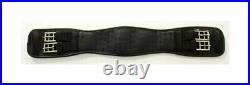 Comfortable Dressage Girth Elasticated Both Ends Black- 20 To 34 inch