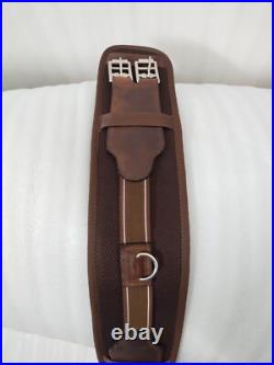 Comfortable Dressage Girth Elasticated Both Ends Brown 20 to 34 Free Shipping