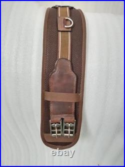 Comfortable Girth Elasticated Both Ends Brown 20 to 34 Free Shipping