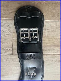 County Logic Anatomical short/dressage black leather girth size 30