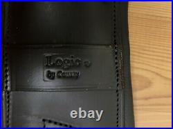 County Logic Black Leather Anatomical Dressage Girth, 32