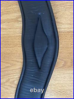 County Logic Black Leather Anatomical Dressage Girth. 36