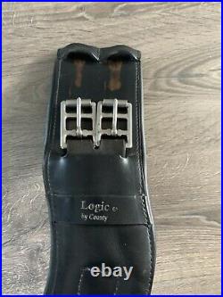 County Saddlery Logic 28 Dressage Girth Black