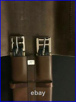 Courbette Brown Dressage Short English Leather Elastic Girth 30
