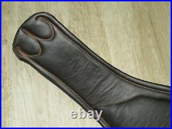 DEVOUCOUX Anatomically Shaped and Padded BROWN Dressage Girth Size 24 / 60cm