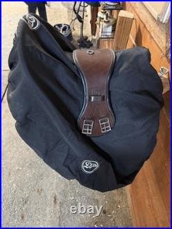 DP El Campo Shorty Saddle S2 Adjustable Gullet Tooled Leather with cover & girth