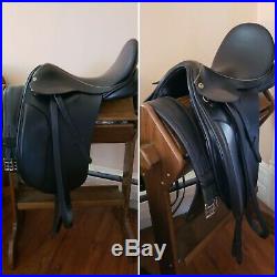 DRESSAGE SADDLE Exselle saddle, bridle, girth with Courbette leathers