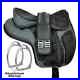 Dark_Gray_Treeless_Freemax_Synthetic_Horse_Tack_Saddle_with_Girth_All_Sizes_01_asup