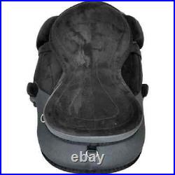 Dark Gray Treeless Freemax Synthetic Horse Tack Saddle with Girth All Sizes