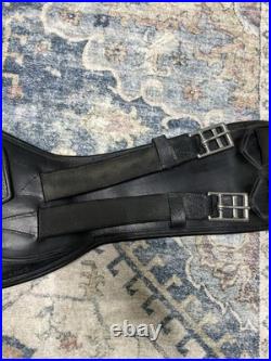Devoucoux V Strap Black Padded Anatomical Girth Dressage Eventing 28-70 Cm