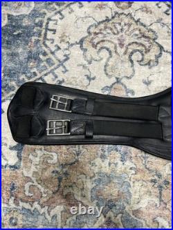 Devoucoux V Strap Black Padded Anatomical Girth Dressage Eventing 28-70 Cm