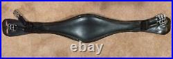 Dressage Girth, Euro American Saddlery, Wide, 8x36, French Leather, BLACK