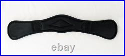 Dressage Girth In Shaped Leather With Elastics
