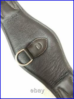 Dressage Girth Super soft 100% Calf Leather in Black & Brown Size 45 -95 cm