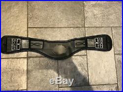 Dressage girth 24 inches black leather. Immaculate condition