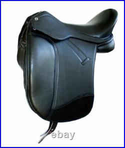 Dressage saddle in doubled leather with Y girth attachment Daslo