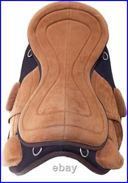 English All Purpose Synthetic FREEMAX Horse Saddle Treeless Suede Tack Size10-18