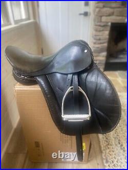 English Dressage/AP Saddle With Bridle, Reins, Snaffle Bit, Girth And Blanket