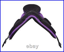 English Horse Saddle Synthetic All Purpose FREEMAX Treeless Suede Tack Size10-18