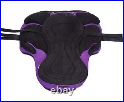 English Horse Saddle Synthetic All Purpose FREEMAX Treeless Suede Tack Size10-18