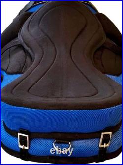English Treeles Synthetic All Purpose Horse Saddle FREEMAX Suede Tack Size10-18