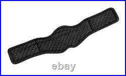 Equestrian Dressage Girth In Shaped Leather With Elastics