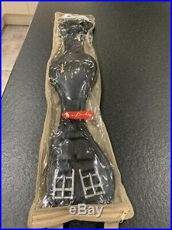 Equipe Leather Dressage girth GH33 Anatomical shaped black 70cm