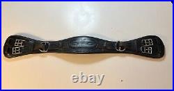 FRANK BAINES Padded Leather Humane Dressage Girth 30 Elastic