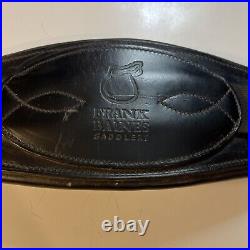 FRANK BAINES Padded Leather Humane Dressage Girth 30 Elastic