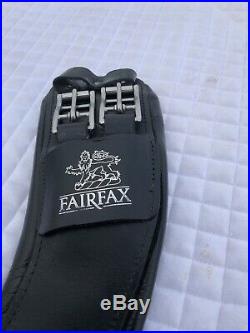 Fairfax 24 Black Leather Dressage Girth Narrow Gauge