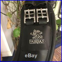 Fairfax 26 Black Leather Dressage Girth Standard Gauge