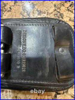Fairfax Dressage Black Leather Girth Stamped See Measurements In Photos