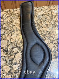Fairfax Dressage Black Leather Girth Stamped See Measurements In Photos